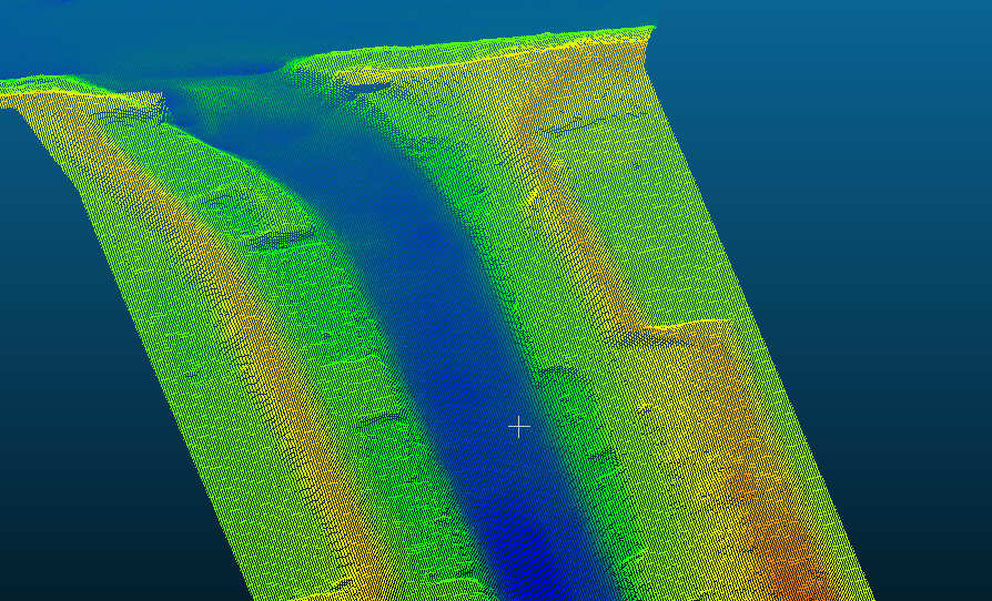 terra vermessungen ag projekte bathymetrie unterwasserkanal kraftwerk kallnach beitragsbild