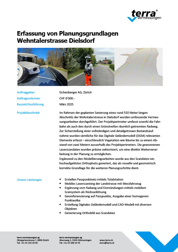 terra erfassung planungsgrundlagen dielsdorf