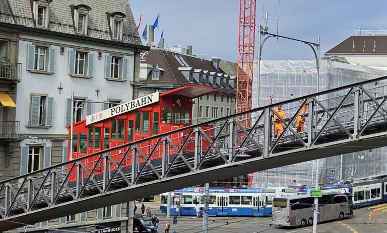 Unterwegs für die Sicherheit der Polybahn Zürich