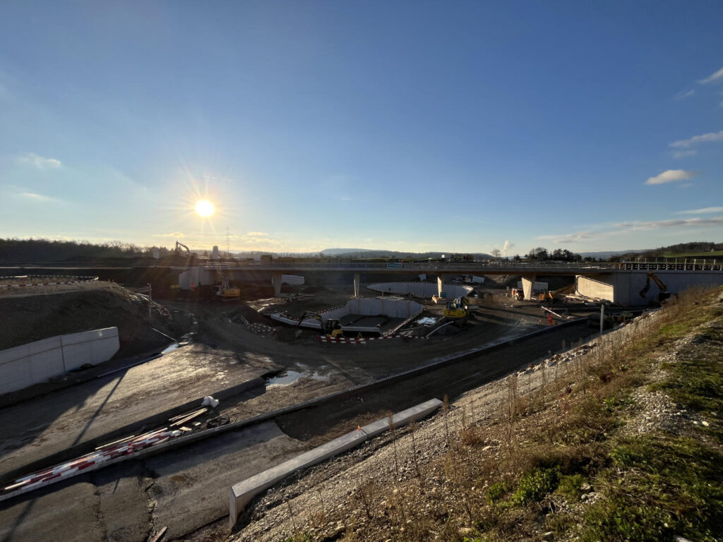 terra vermessungen ag aktuelles inmitten der grossbaustelle hardwald 1