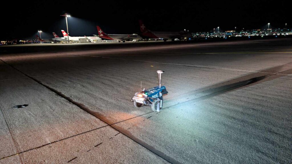 Präzision durch Automation: Unser Markierroboter im Einsatz am Flughafen Zürich