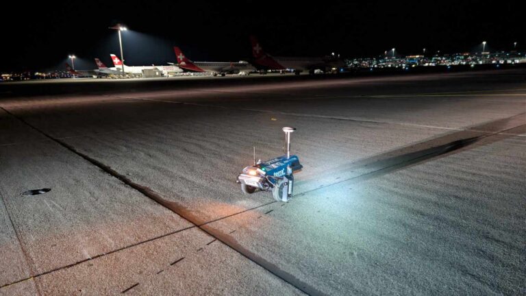 Präzision durch Automation: Unser Markierroboter im Einsatz am Flughafen Zürich